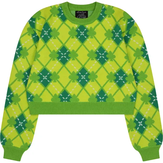 Amu Clover Cropped Sweater