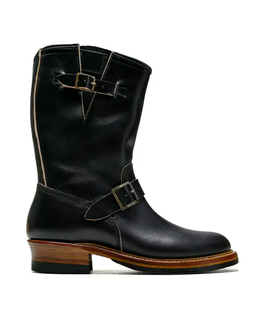 John Lofgren Bootmaker Wabash Engineer Boots Horween CXL Black