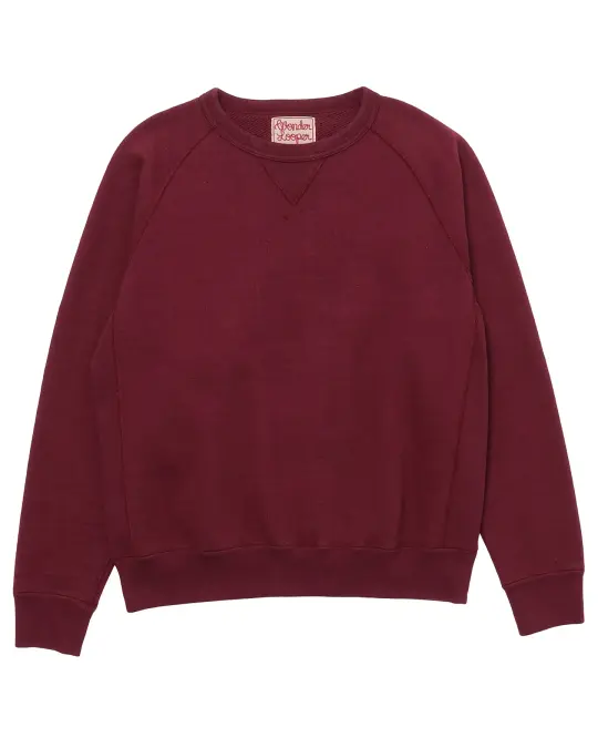 Crewneck - Double Heavyweight French Terry - Burgundy