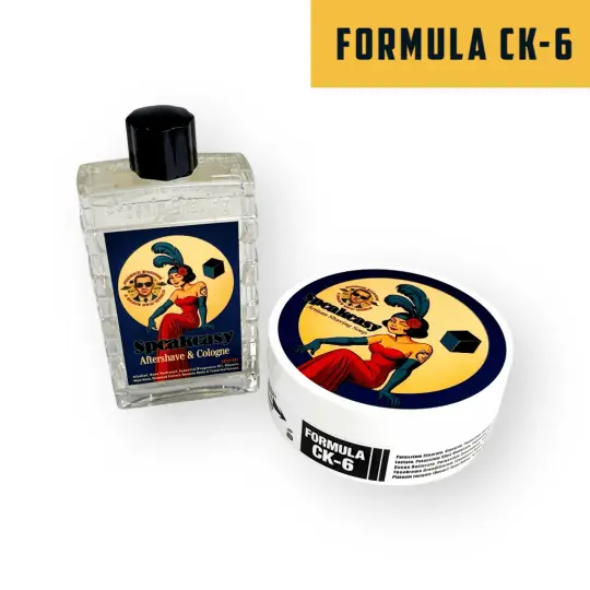 Speakeasy Artisan Shaving Soap & Aftershave Bundle Deal | Ultra Premium CK-6 Formula | Unmistakably Classic!