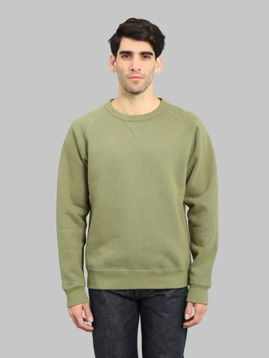 Wonder Looper Pullover Crewneck 876gsm Double Heavyweight French Terry Sage