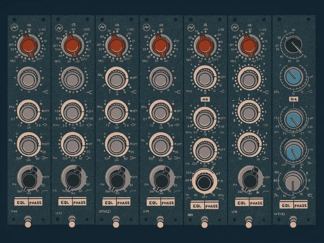 NEW! Vintage Neve Modules  Print 100 MADE 24"x18"