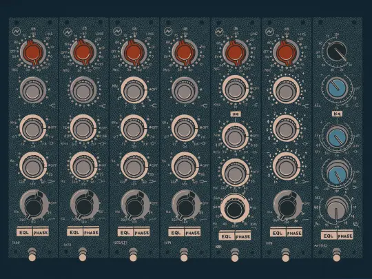 NEW! Vintage Neve Modules  Print 100 MADE 24"x18"