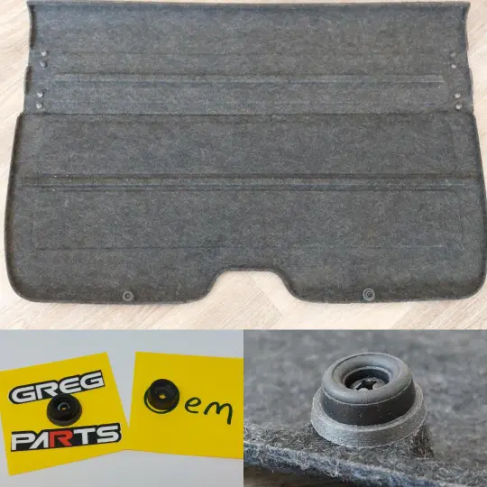 88-91 Honda CRX Rear Cargo Lid Rubber Bumper Replicas (Privacy Shelf)