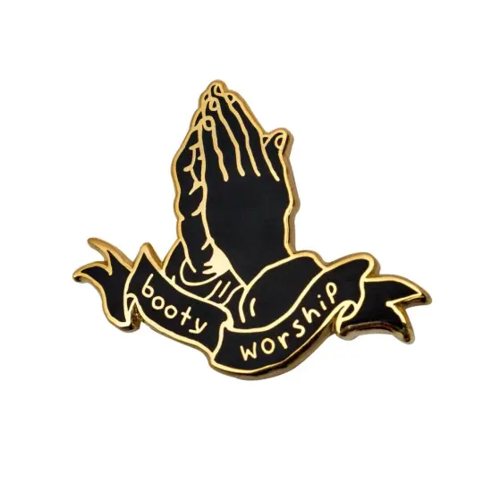 Booty Worship Gold Pin