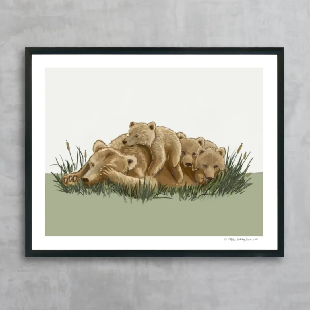 Mother Bear Fine Art Print, Wholesale