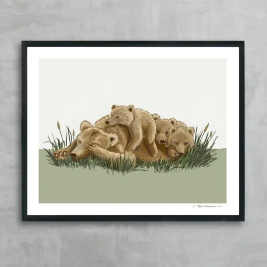 Mother Bear Fine Art Print, Wholesale