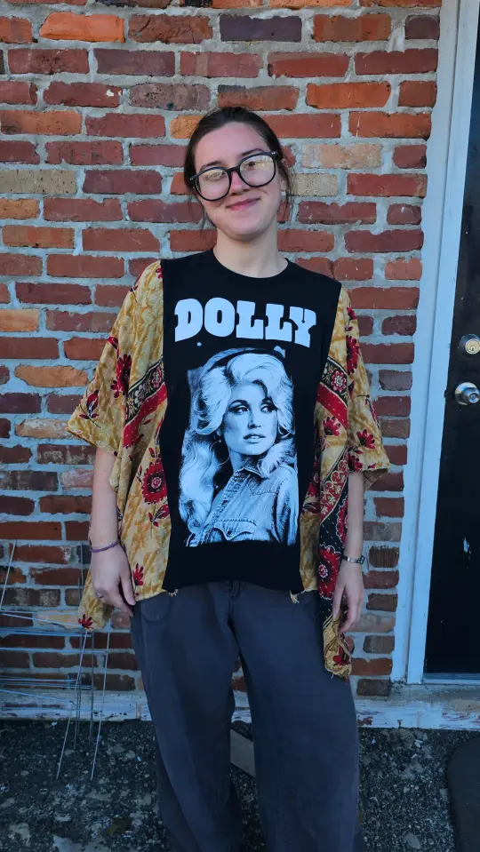 Dolly Parton Kantha Poncho