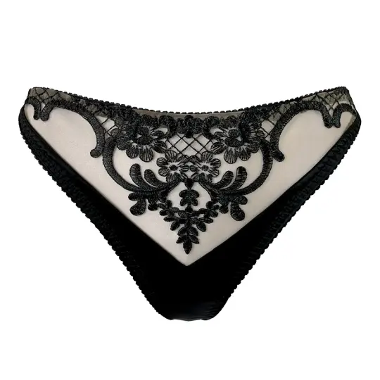OHMYGOTH THONG - BLACK