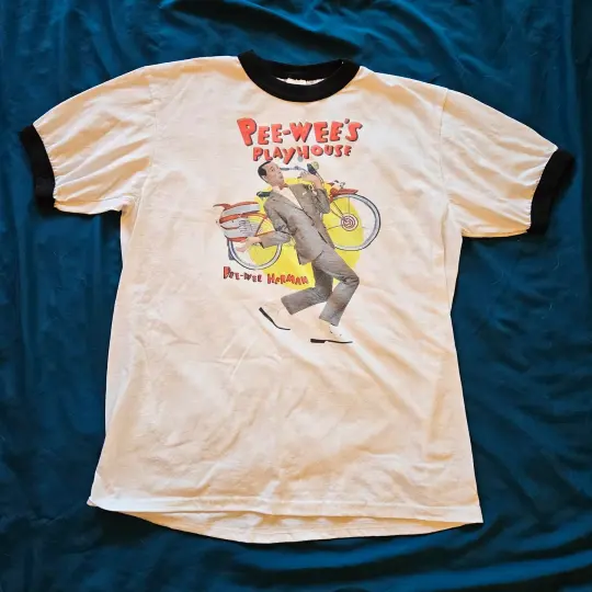 Pee-Wee's Playhouse ringer tee, size L