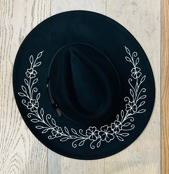 Four Leaf Clovers Vegan Felt XL Brim Hat