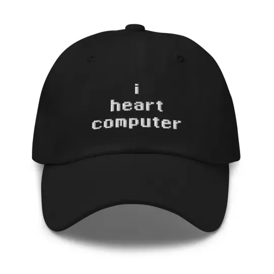 I heart computer hat