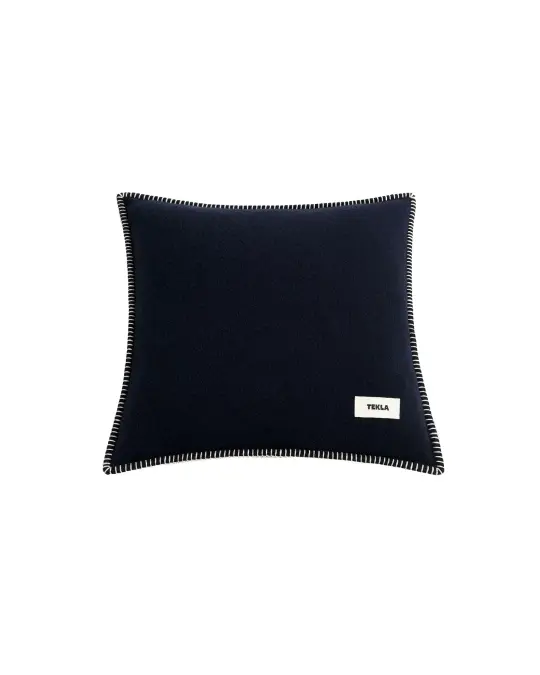 Tekla Lambswool Cushion Dusk Blue
