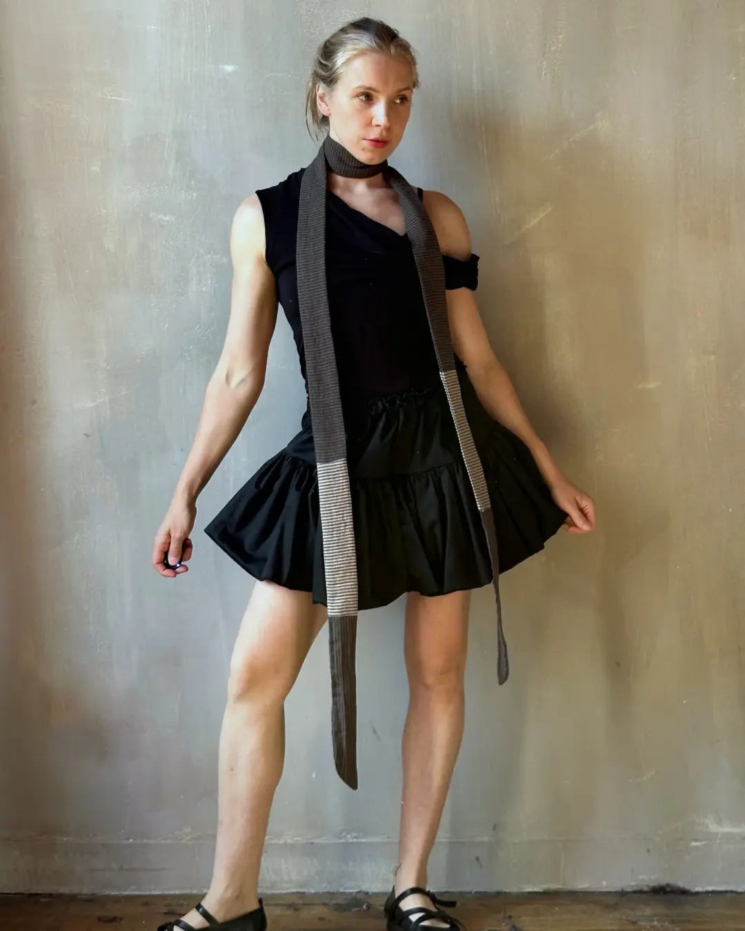 Spring '25:  Extra-Long Skinny Scarf in Multi-Stripe