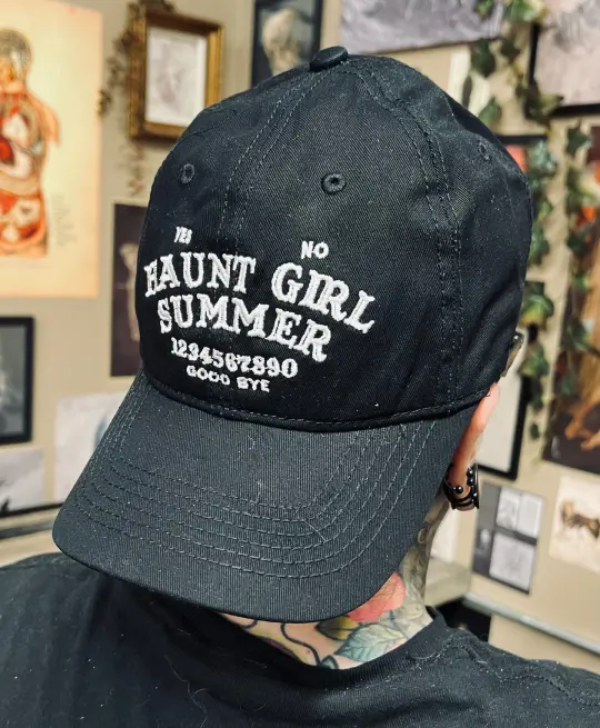 Haunt Girl Summer Embroidered Dad Hat