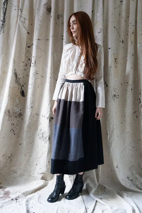 Clodagh Linen Skirt - Fallow Field