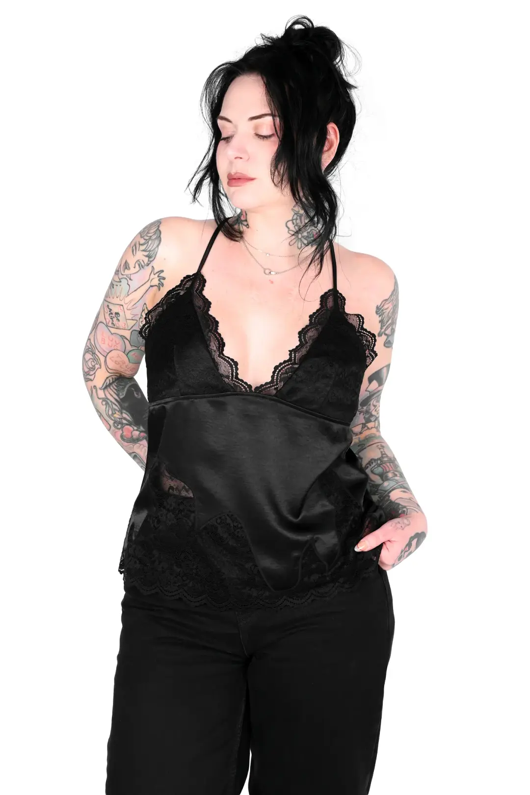 Satin Strappy Top - Sign Up For Restock Notifications!