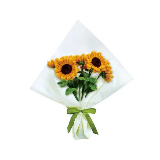 Sunflower Perennial Bouquet Chenille Flower Kit