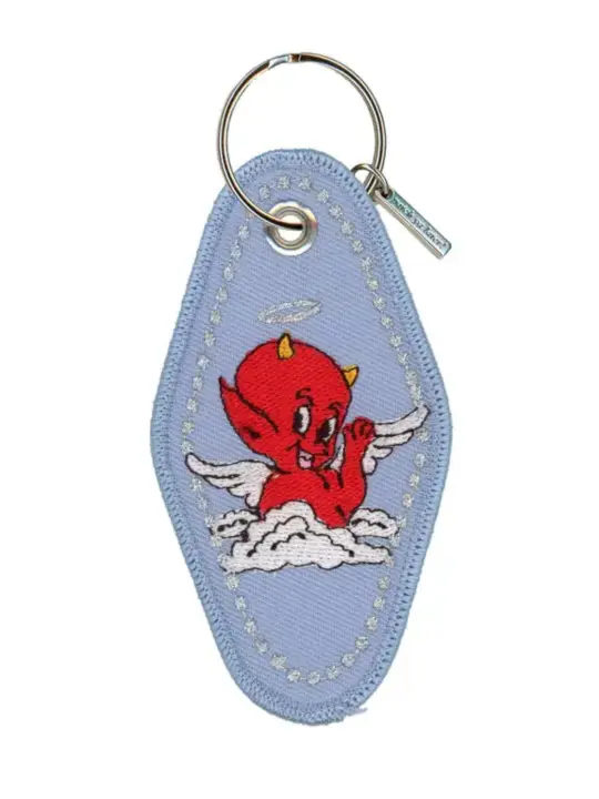 Just Like Heaven Embroidered Keychain