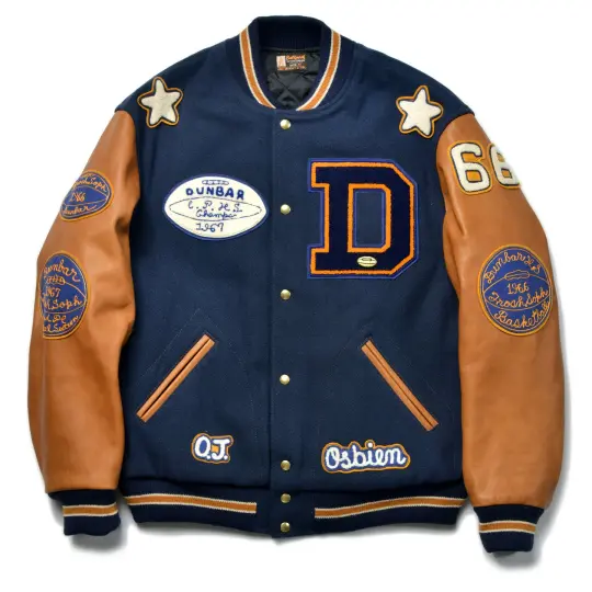 WOOL VARSITY JACKET / DUNBAR