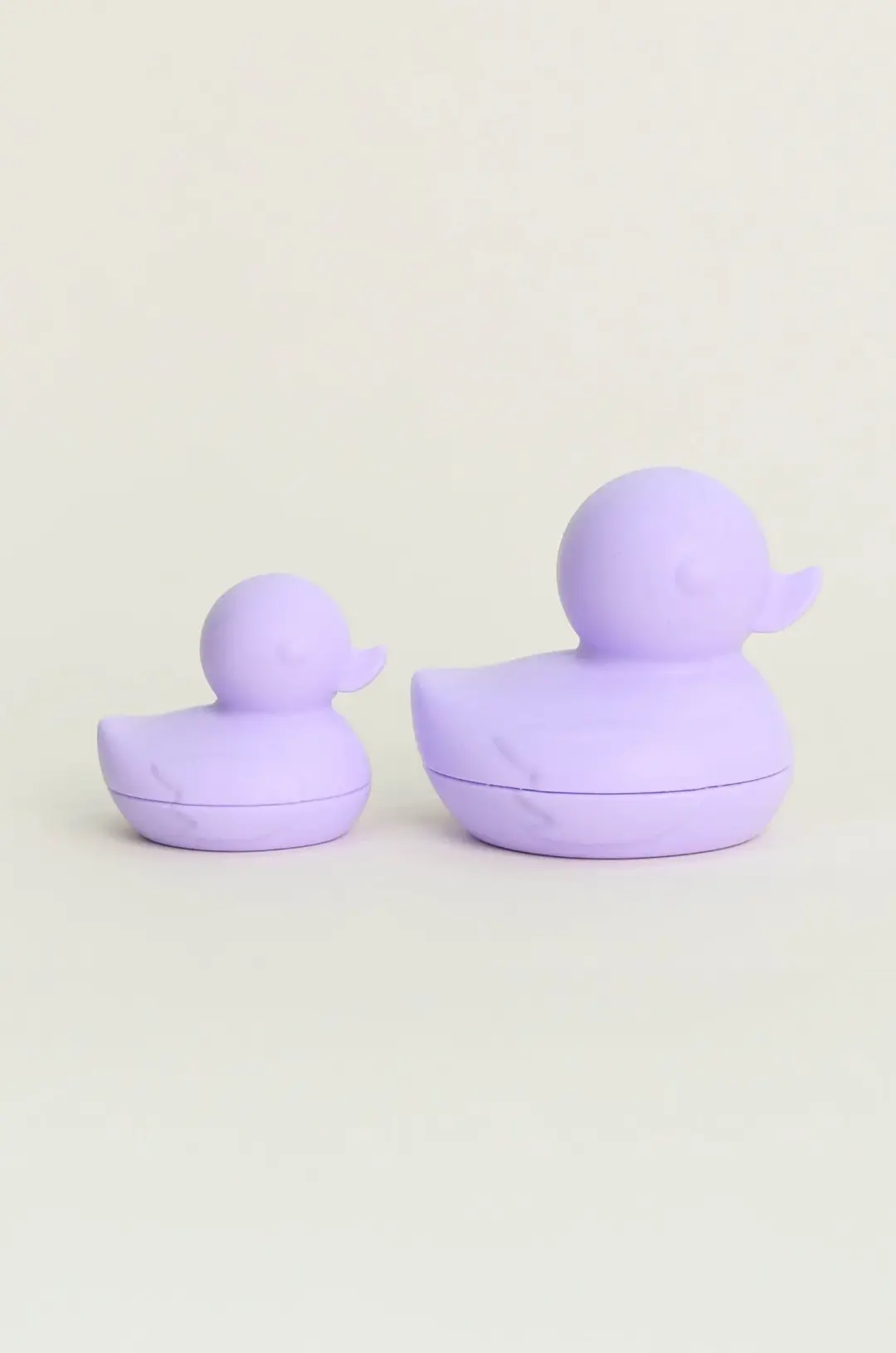 Silicone Ducky Bath Toy - Lilac Set of 2