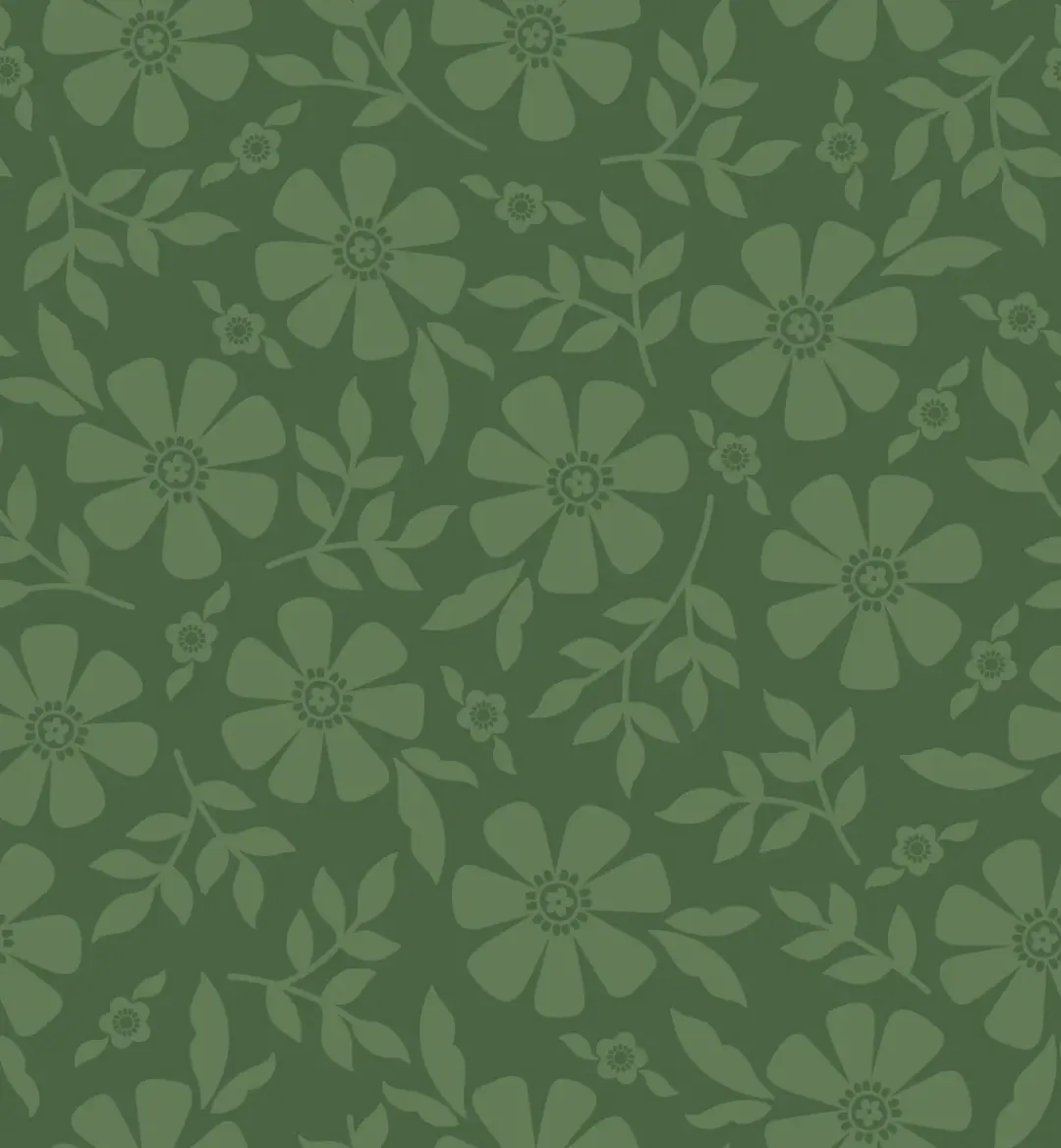 Green Tonal Flowers from Orchard House