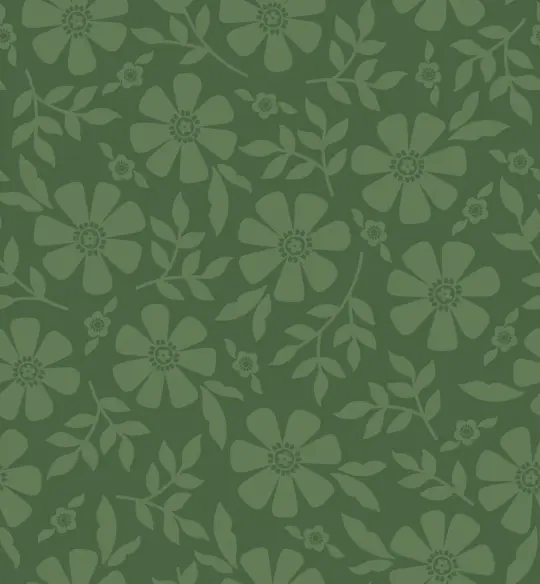 Green Tonal Flowers from Orchard House