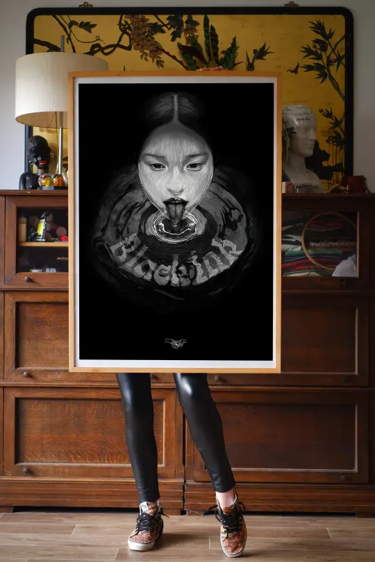 Black ink Poster