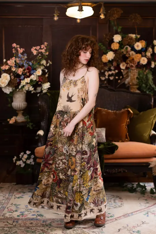 Golden Hour Bohéme Slip Dress