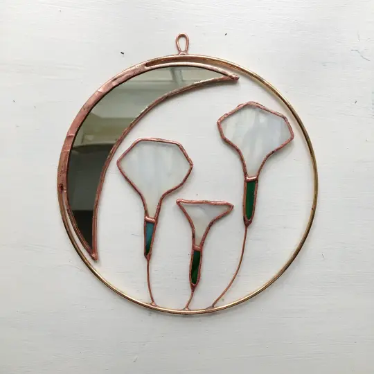 Moonflower Wreath with Crescent Moon