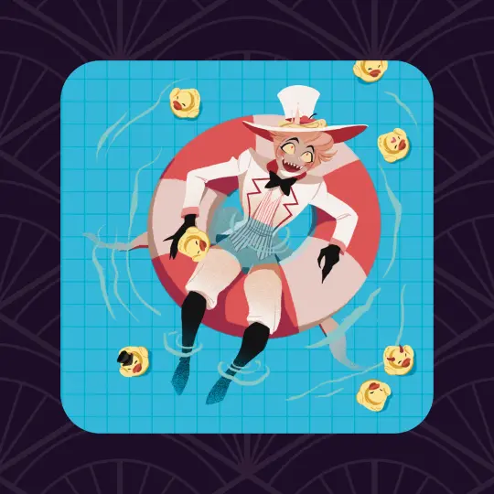 Hazbin Hotel - Lucifer's Big Bath - Drink Coaster
