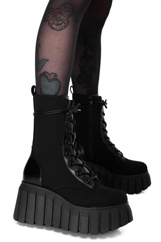 Max Platform Boots - Canvas