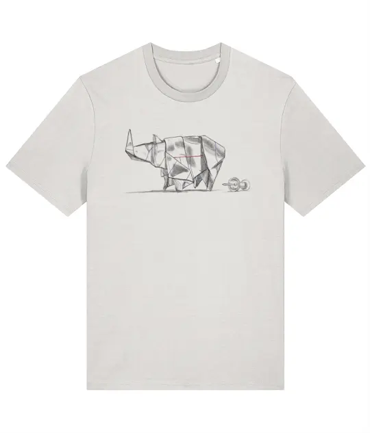 Origami Rhino #1 UnFolded Series Unisex T-SHIRT