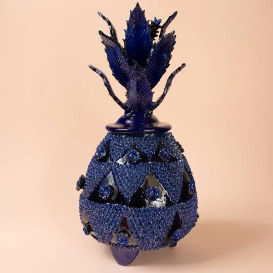 Piña Alta 19" Decorative Pineapple Sculpture