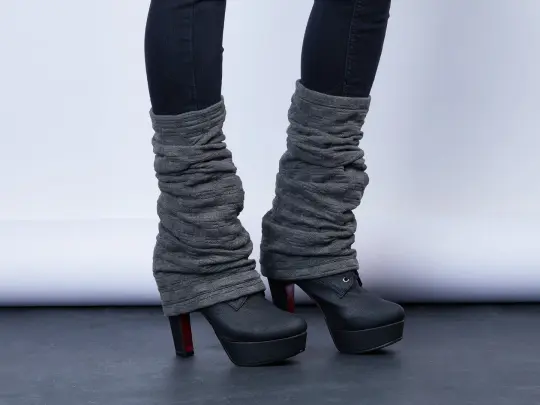 LG sq Grey leg warmers