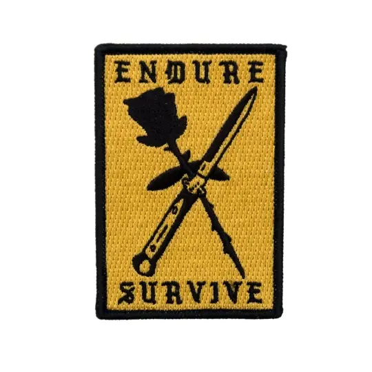 Endure Survive Rose and Switchblade Patch