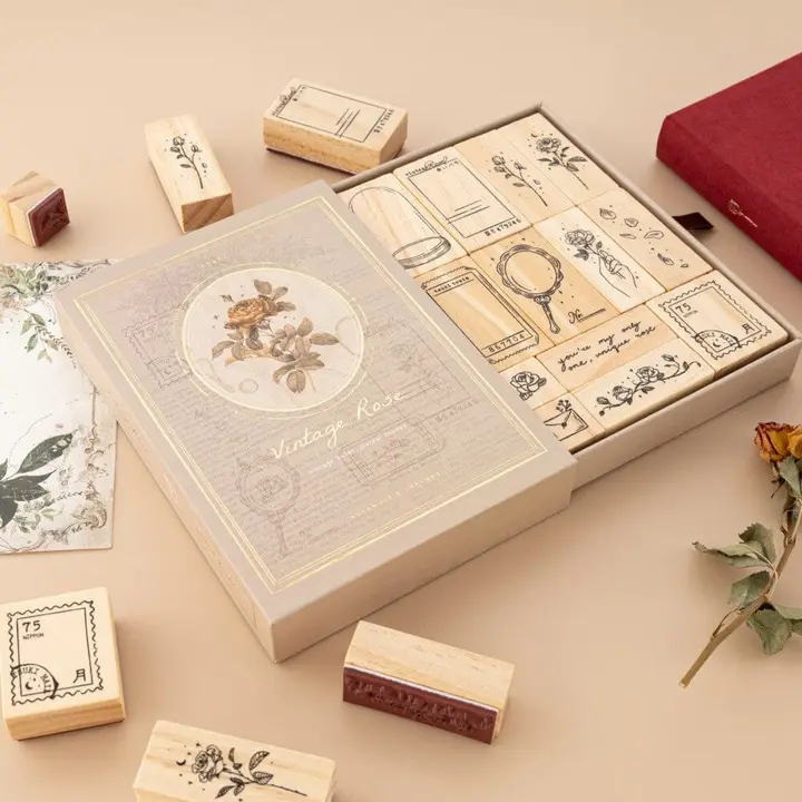 Tsuki ‘Vintage Rose’ #2 Large Stamp Set ☾