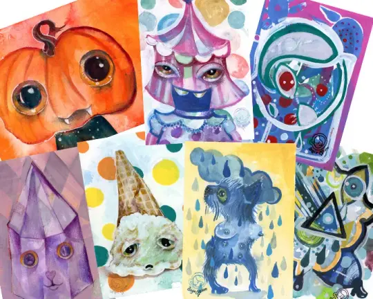 Life Crumbs Doodle on Down Art Bits Collection 5x7 Series