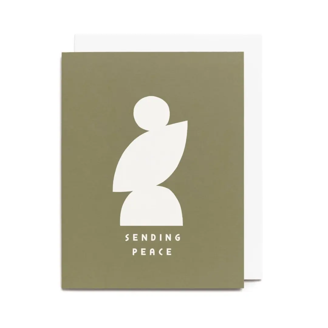 "Sending Peace" Silhouette Card