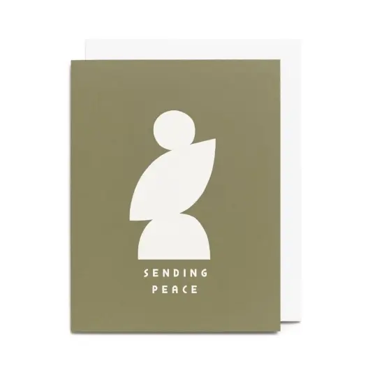 "Sending Peace" Silhouette Card