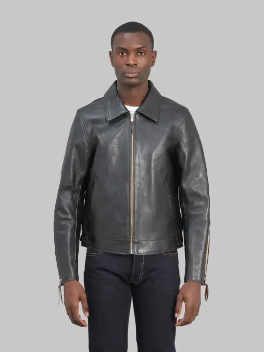 Double Helix "Dodecagon" Rider's Horsehide Jacket Black