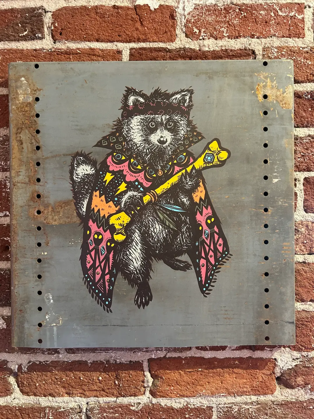 The Messenger on Antique  Metal
