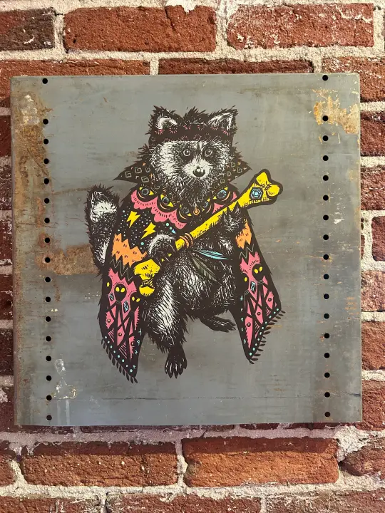 The Messenger on Antique  Metal