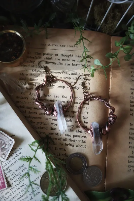 Crystal Portal Hoop Earrings