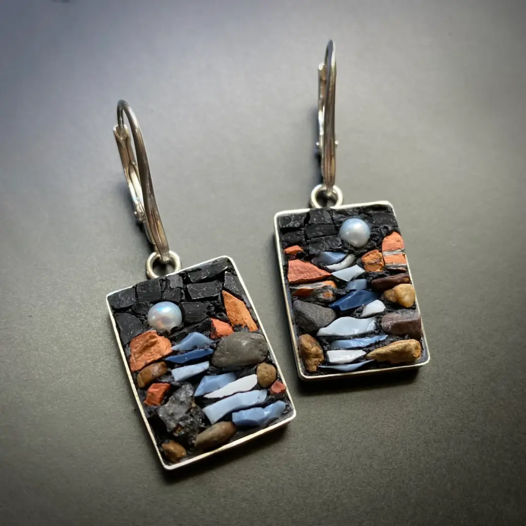 Moonlit Canyon River Earrings