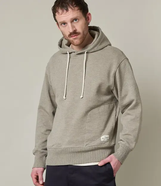 Textured Heavyweight Rugged Fleece Cotton Hoodie
