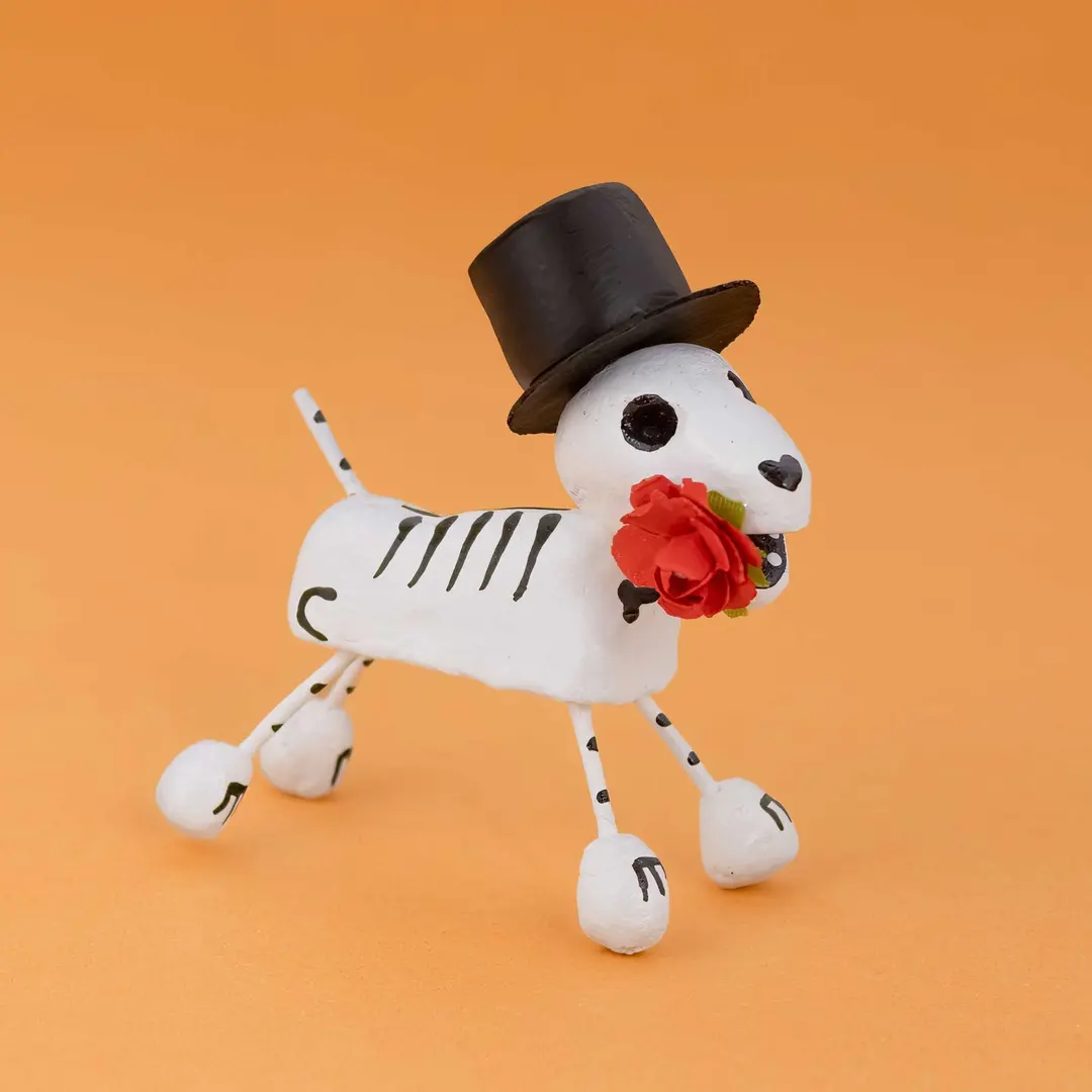 Clay Mini Day of the Dead Dog