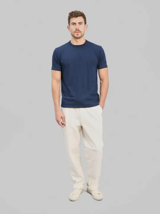 Seuvas 10oz Canvas Tapered 2-Tuck Pants Natural