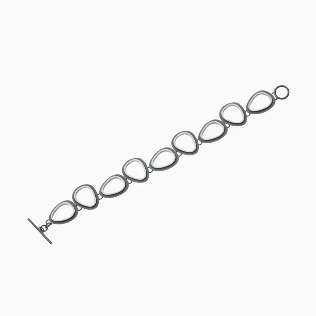 Eclipse Organic Ovals Link Bracelet