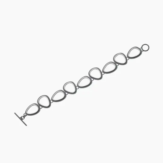 Eclipse Organic Ovals Link Bracelet